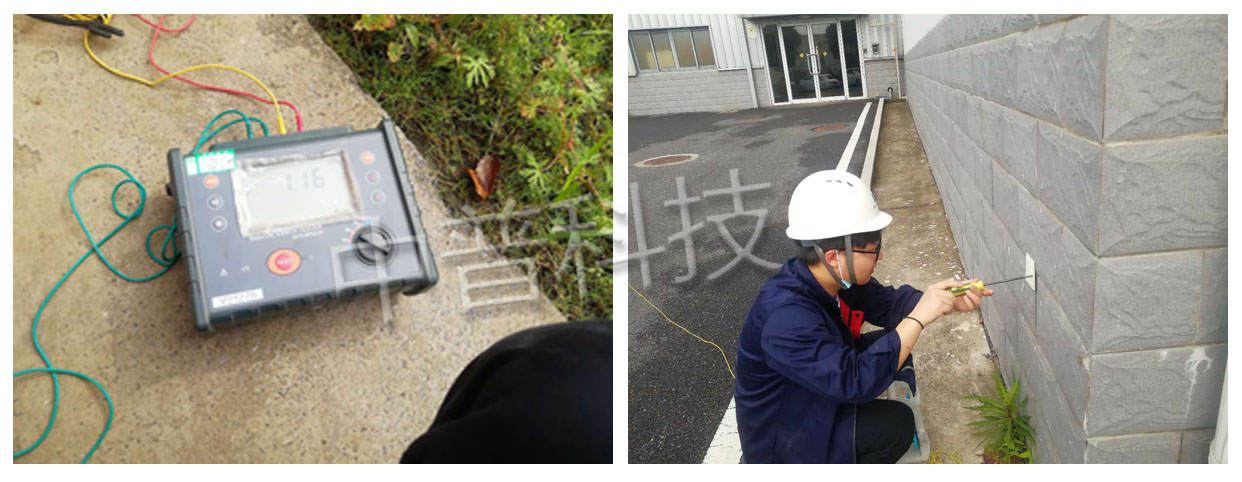 防雷檢測施工現場