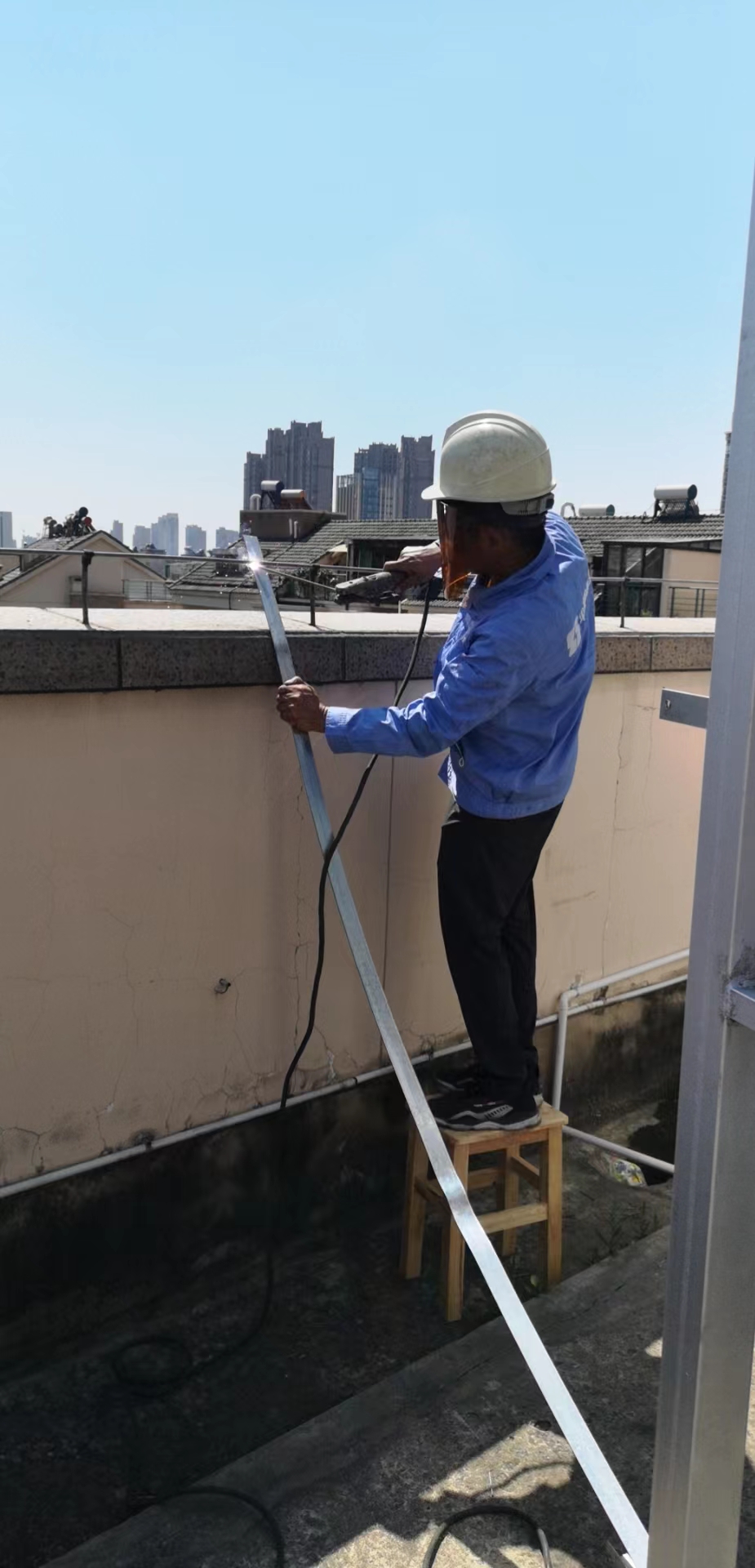 防雷改造工程施工現場